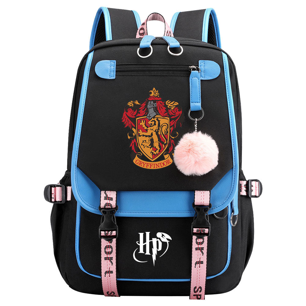 Mochila Escolar de Harry Potter de gran capacidad con USB para ordenador portátil