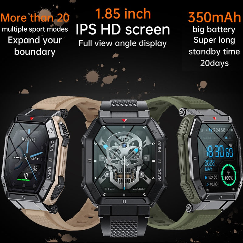 Reloj inteligente para hombres K55 Bluetooth Smartwatch