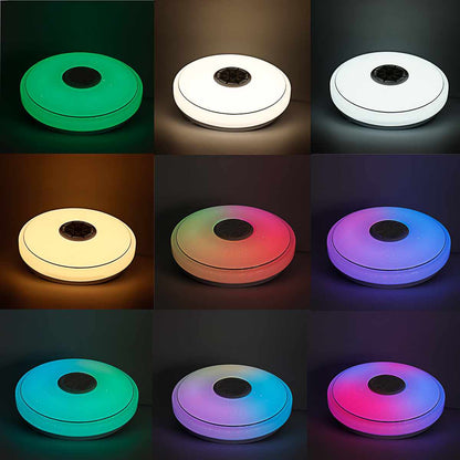 Lámpara RGB de techo  Altavoz bluetooth