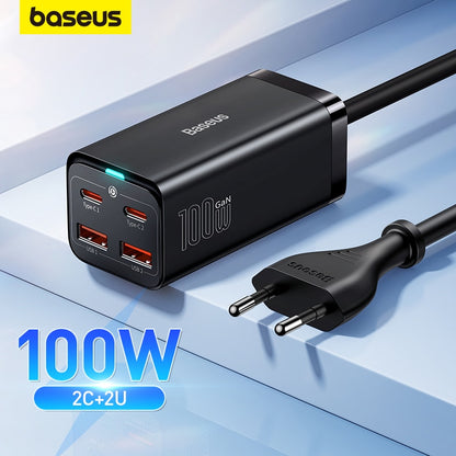 Baseus 65 W/100 W GaN cargador de escritorio portátil